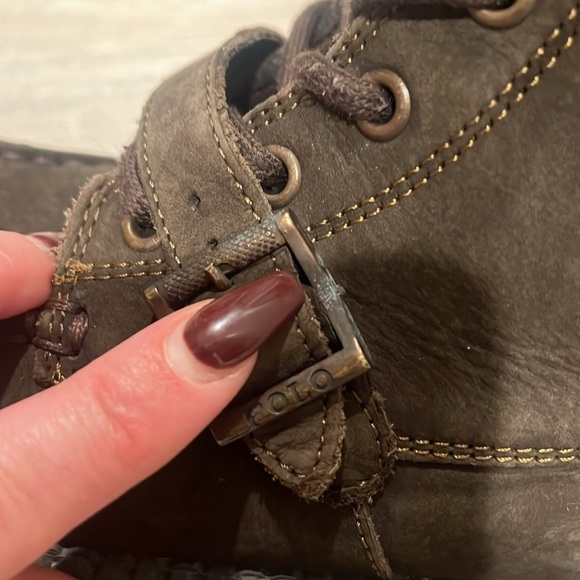 Polo Ralph Lauren Ranger Hi II USA flag Sweater Bear boots boys Youth LEON - Picture 7 of 15